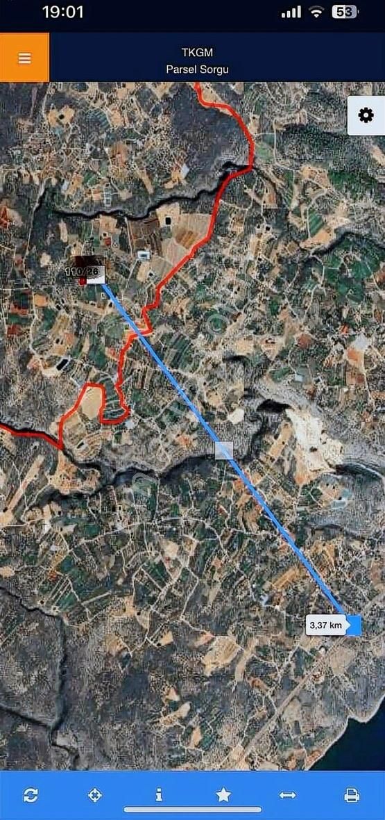 Batı Sandalda Deniz Manzaralı Satılık Limon Bahçesi