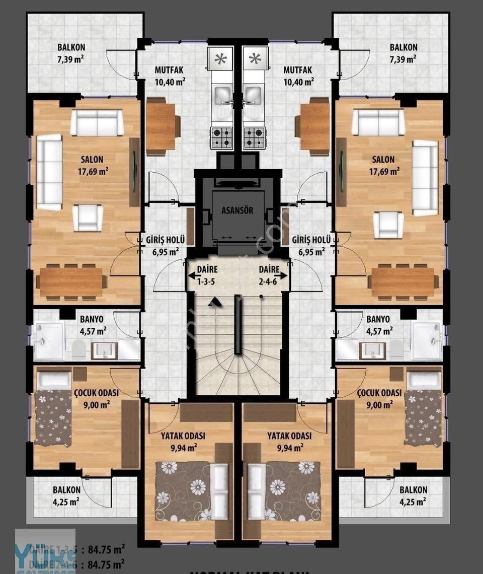 Denizli Karahasanlı'da 2+1 110 M2 Cadde Üzerinde Lansmana Özel Daireler