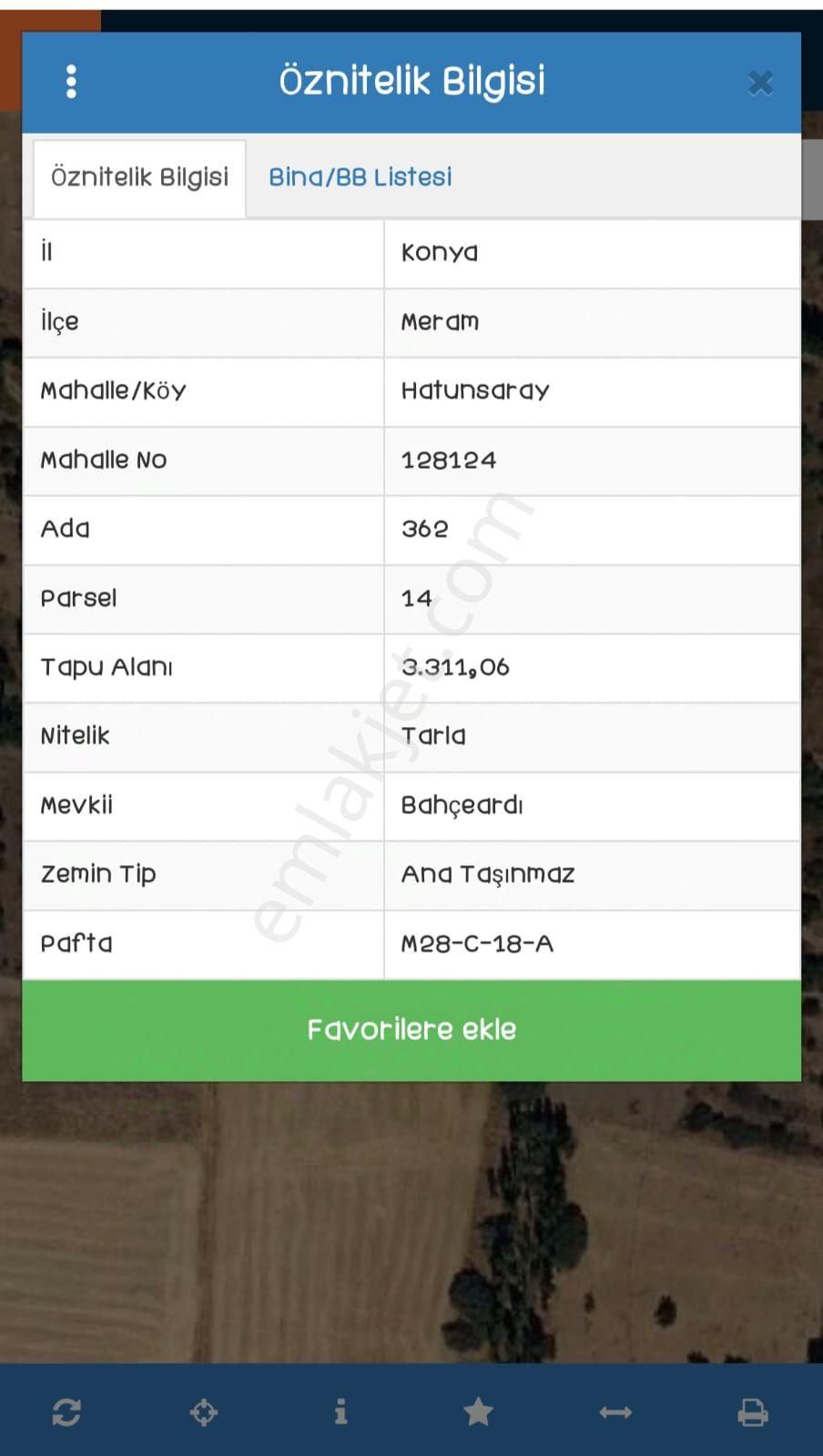 Hatunsaray'da Yatırımlık Tarla