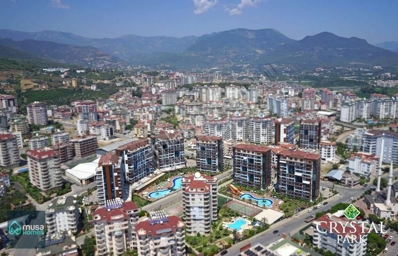 Alanya Cikcilli Mah. Crystal Park 2+1 125 M2 Eşyalı Geniş Daire