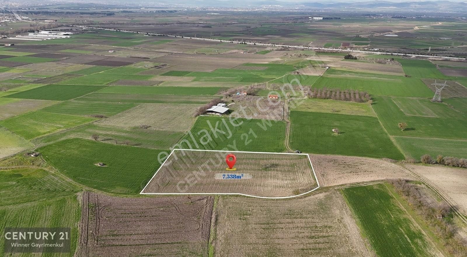 C21 Winner Büyükbostancı'da 7.538m² Satılık Tarla