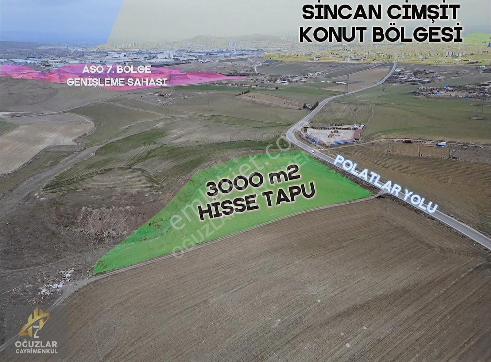 Oğuzlar'dan__imaraya Yakın Asfalt Cepheli 3000m2 Yatırımlık