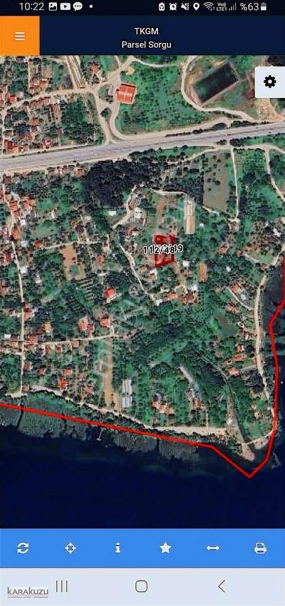 Kartepe Eski Eşmede E5 Göl Arası Satılık Yollu Arsa