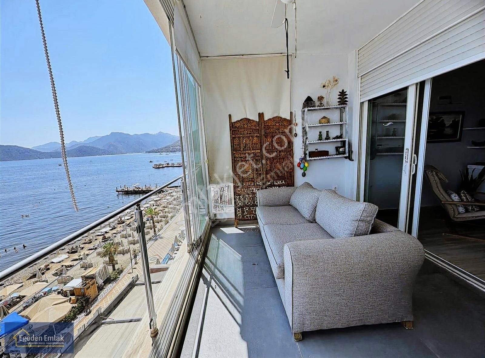 Egeden Emlak Marmaris Denize Sıfır Eşyalı Yıllık Kiralık Daire