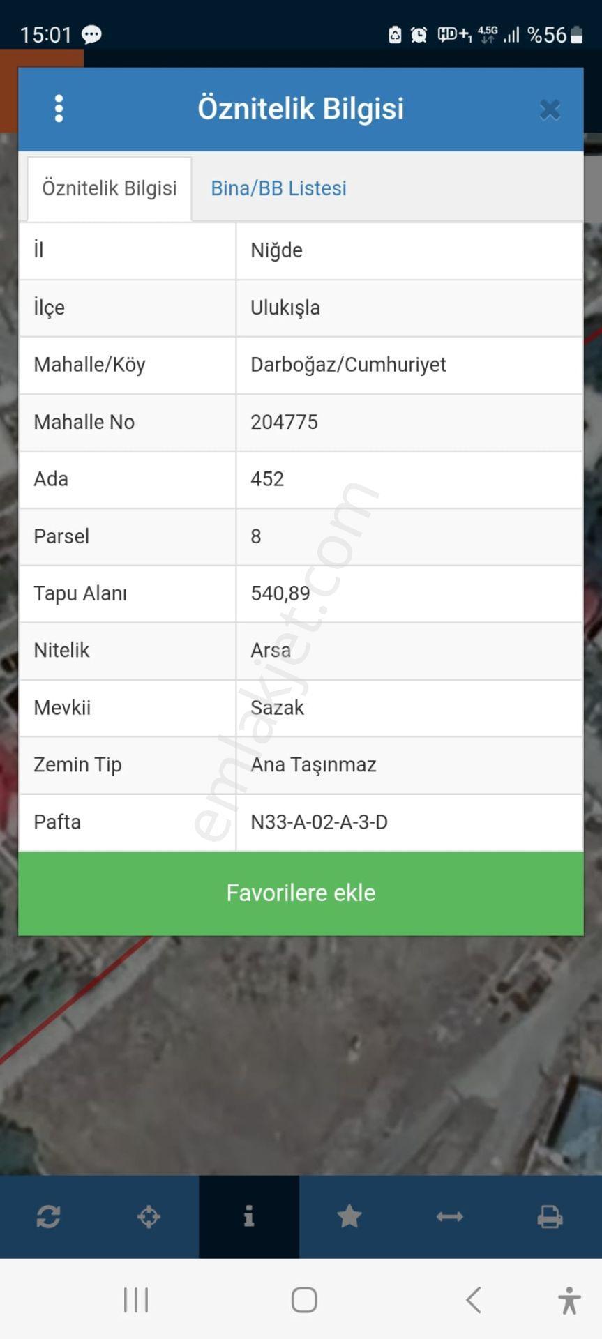 Sahibinden Darboğazda İmarlı Arsa - Görsel 6