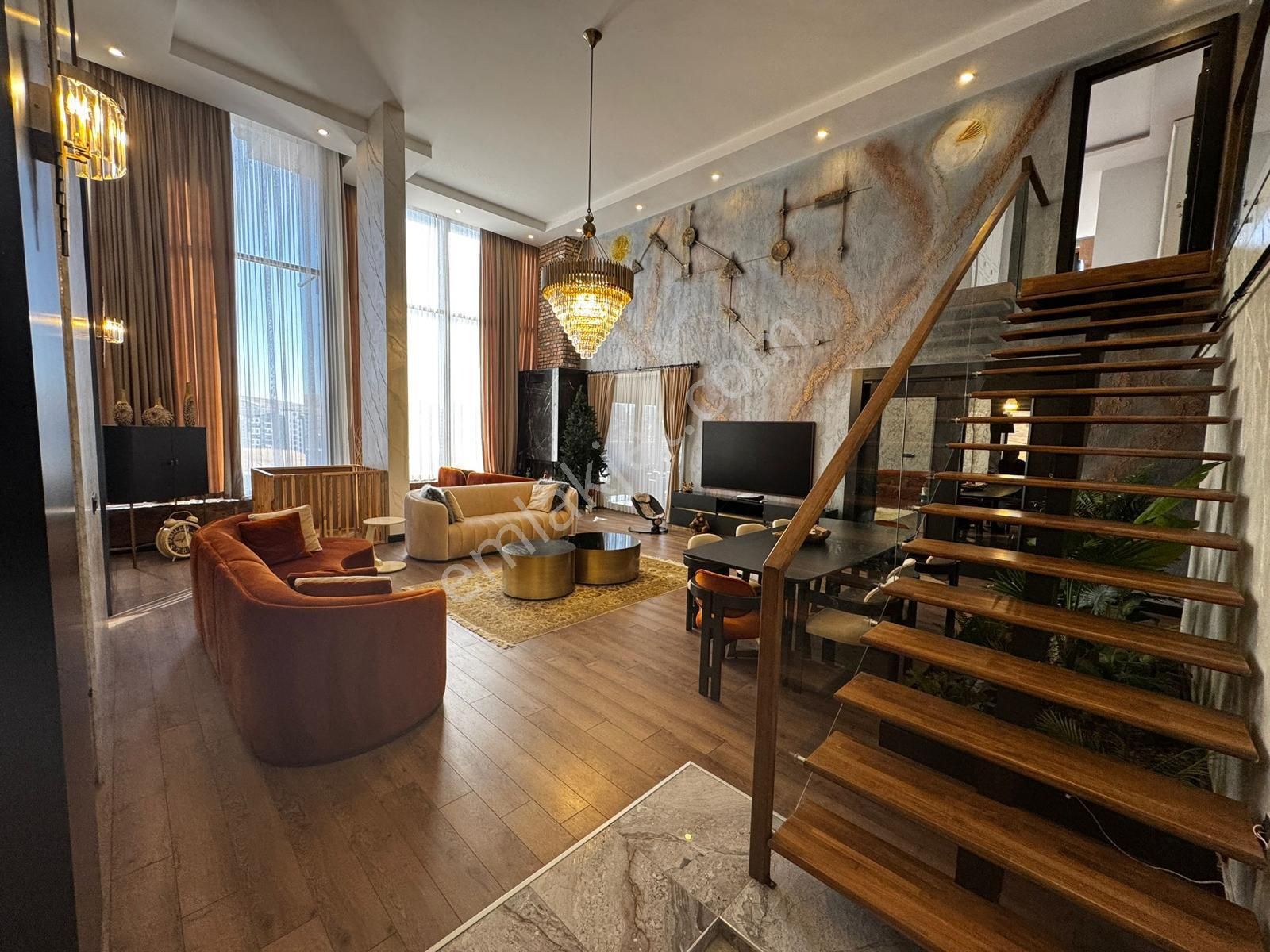 Nasip'ten K.otopark, Jakuzi, 4 Banyolu Süper Lüx Şık 4.5+1 Loft!