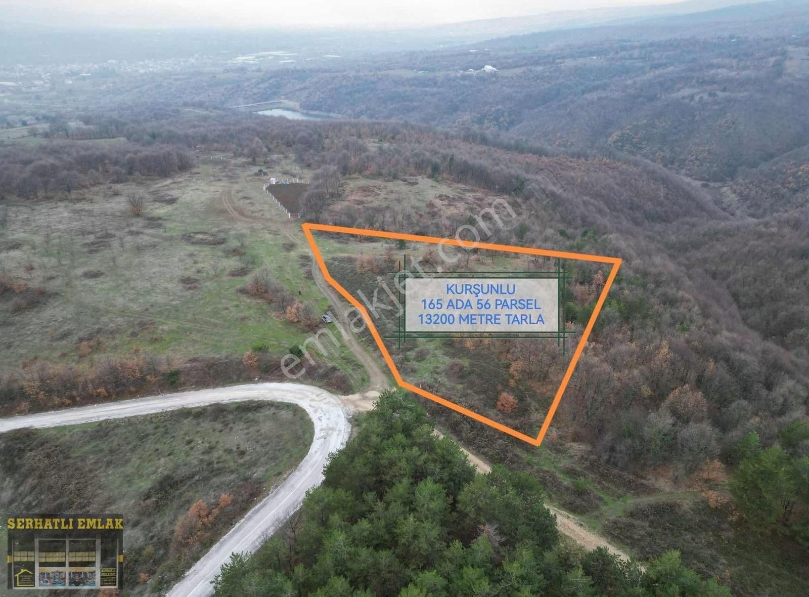 Serhatlı'dan Kurşunluda 13.200m2 Yatırımlık Tarla