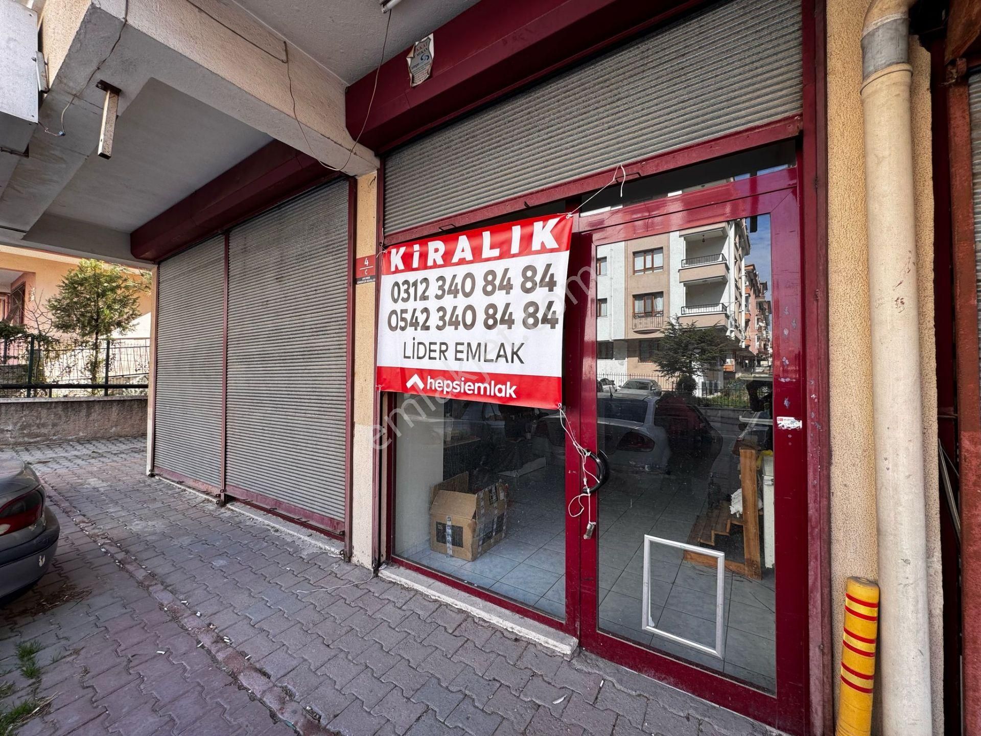 Lider Emlak'tan Güneşevlerde Cemre Parkı Üstünde Kiralık Dükkan