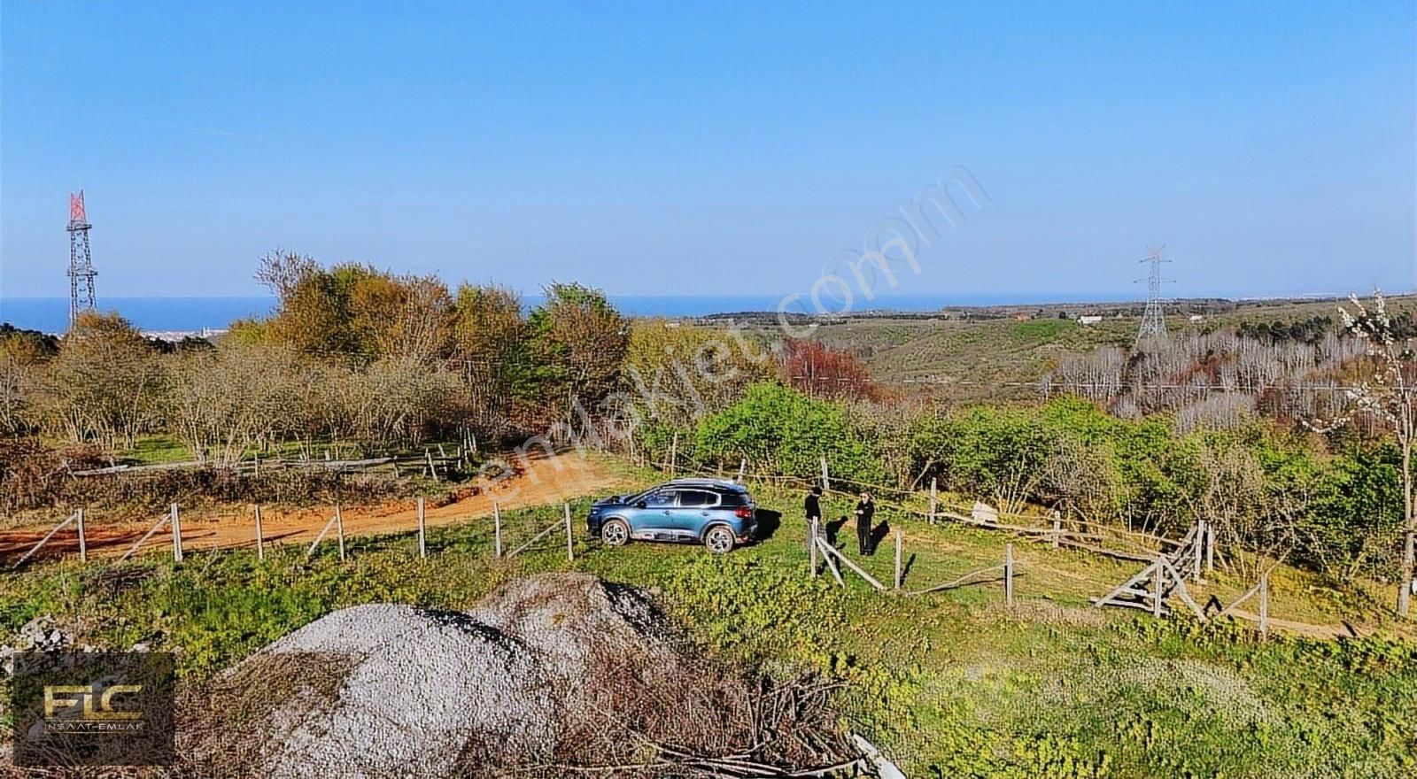Karasuda 12.5 Dönüm Fındıklık - Deniz Manzaralı