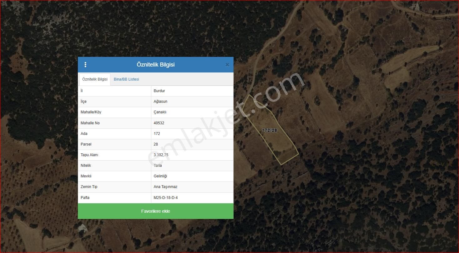 Asya Evim Emlaktan Çanaklı Köyünde Satılık Fırsat Tarla