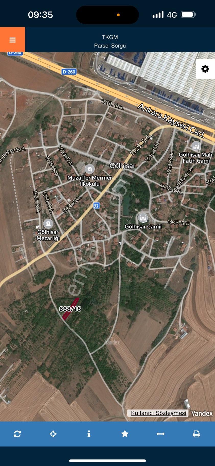 Kırşehir Gölhisarda Satılık Bahçe