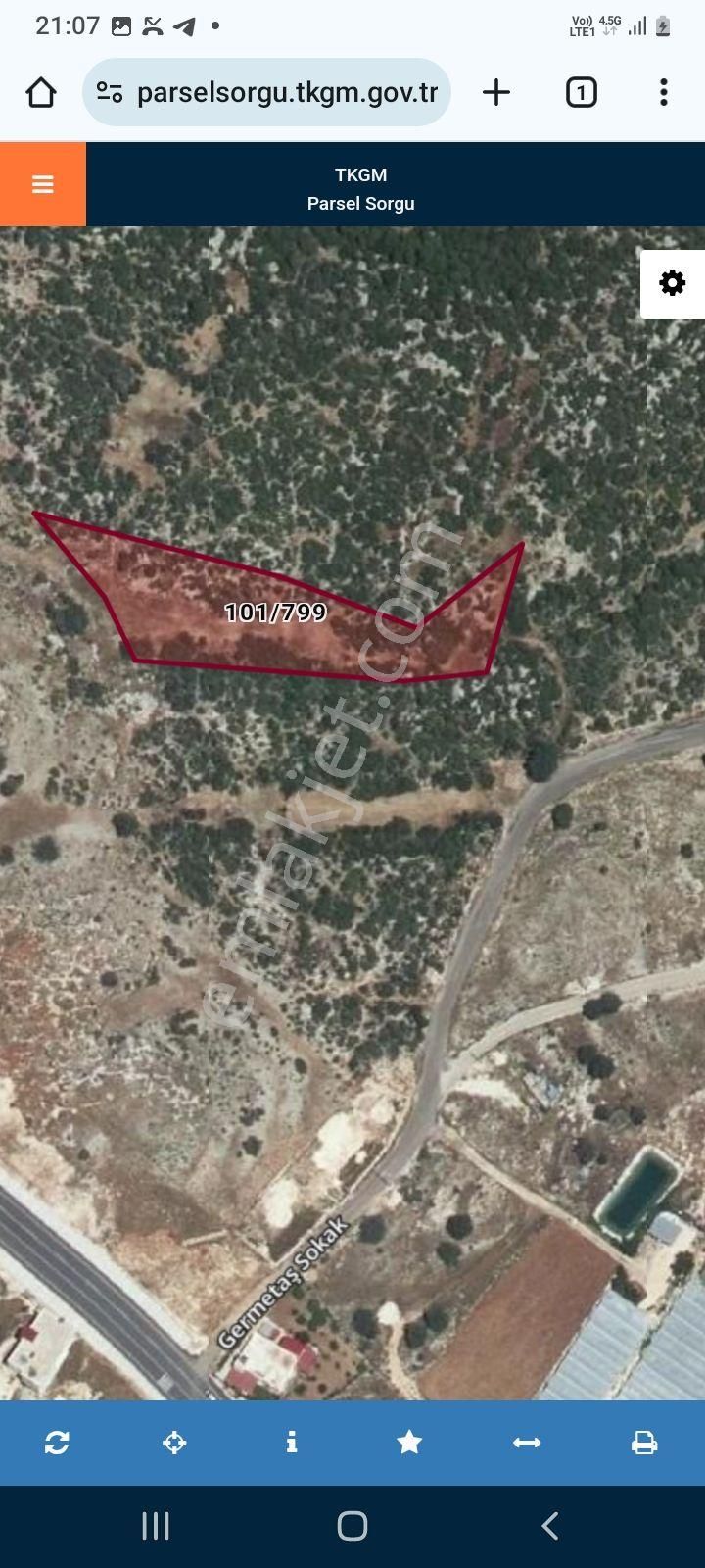 Erdemli Arslanli Mahallesinde Bahce Yada Ev İçin Deniz Manzaralı Arsa