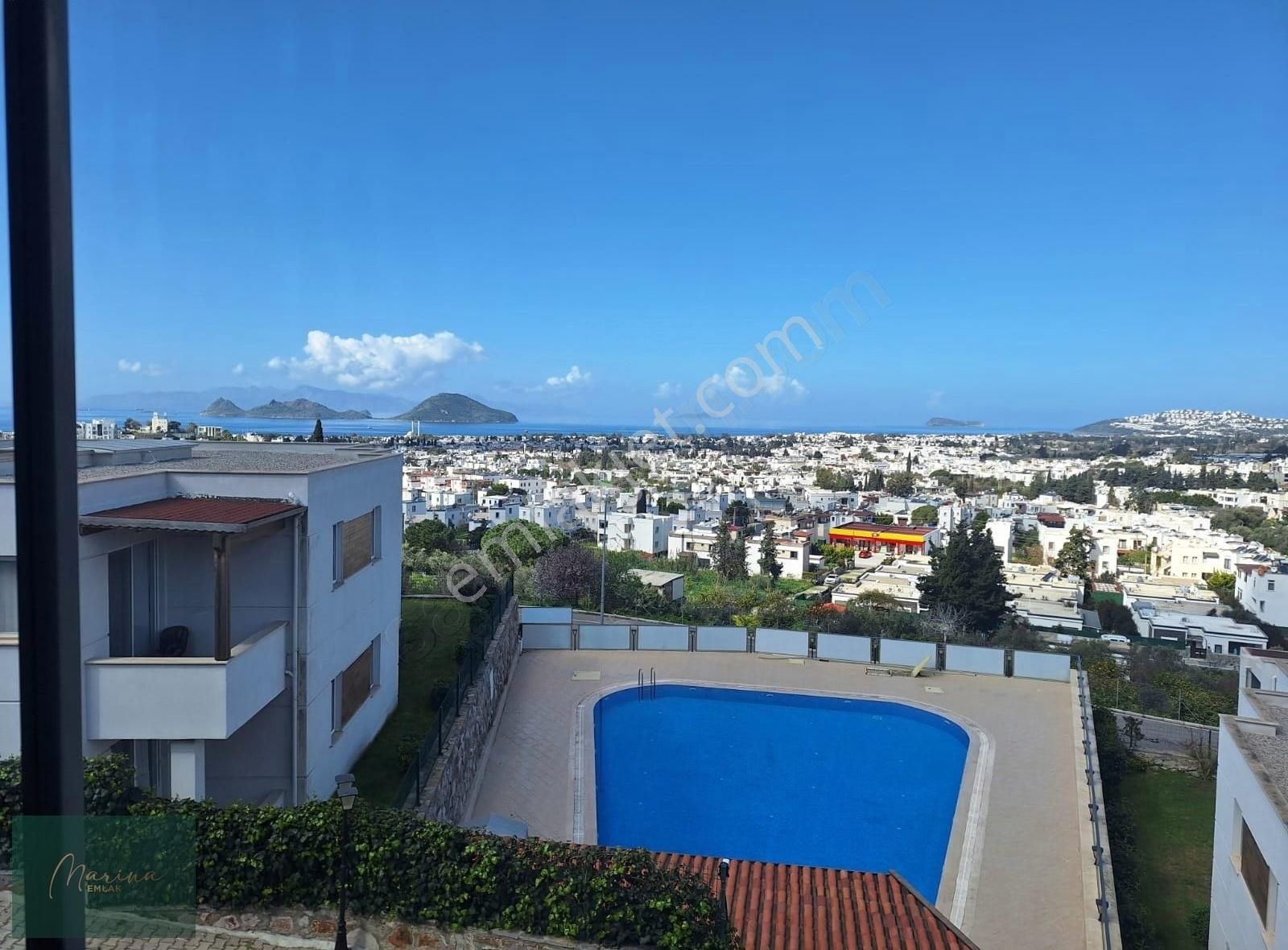 Turgutreis Karabağ Da Satılık 3+1 Deniz Manzaralı Siteiçi Daire