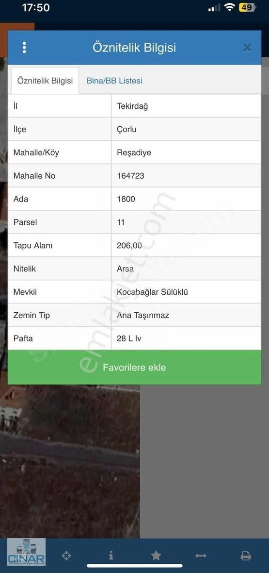 Çorlu/havuzlar Mahallesi, Tevhidli Çift Parsel 412mt2