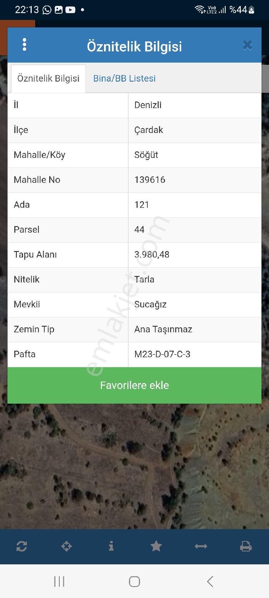 Denizli Çardak Söğüt De Bedavadan Bıraz Oahalı Tarla