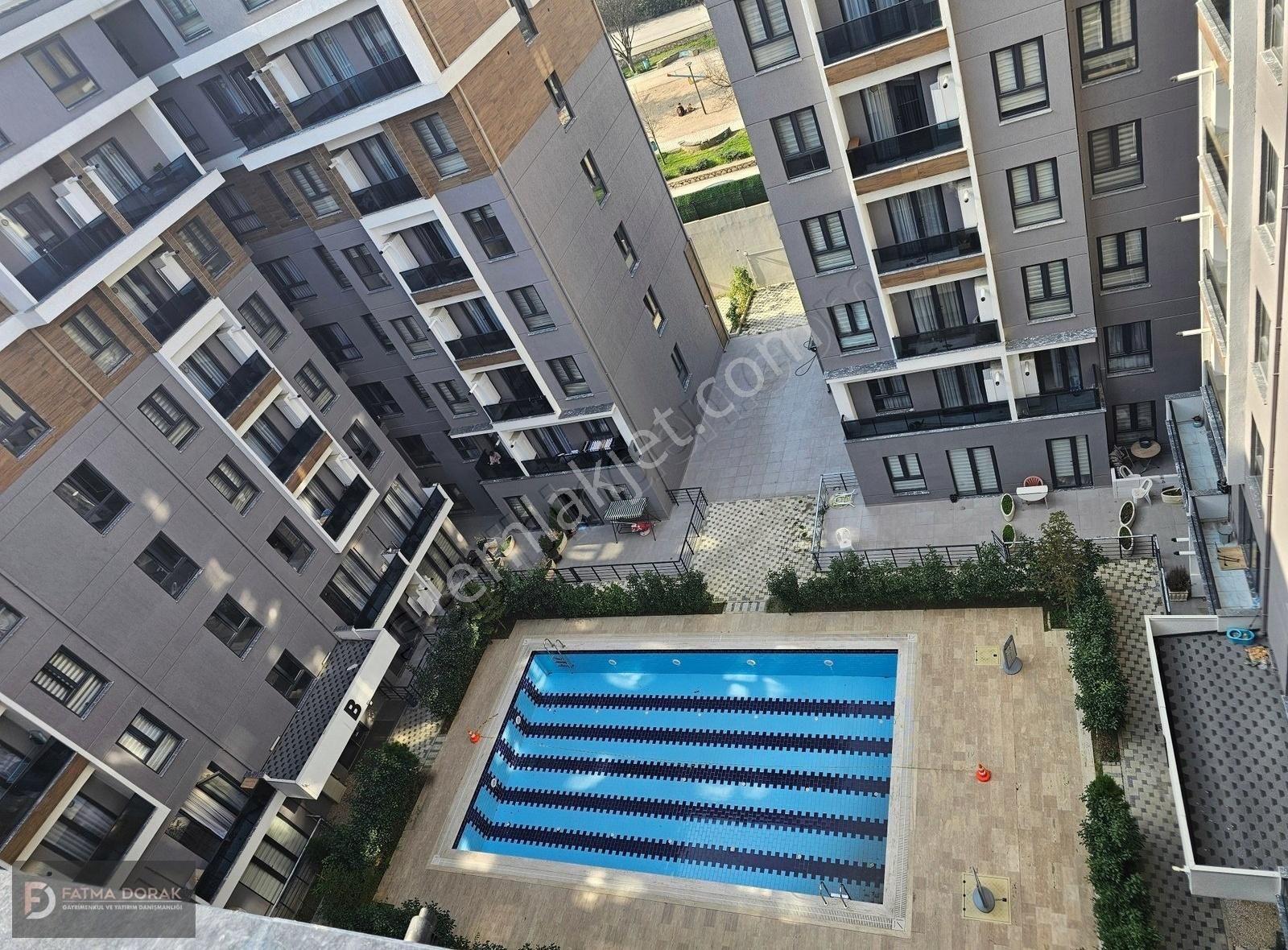 Fatma Dorak'tan Havuzlu-güvenlikli-spor Salonlu Kiralık Daire