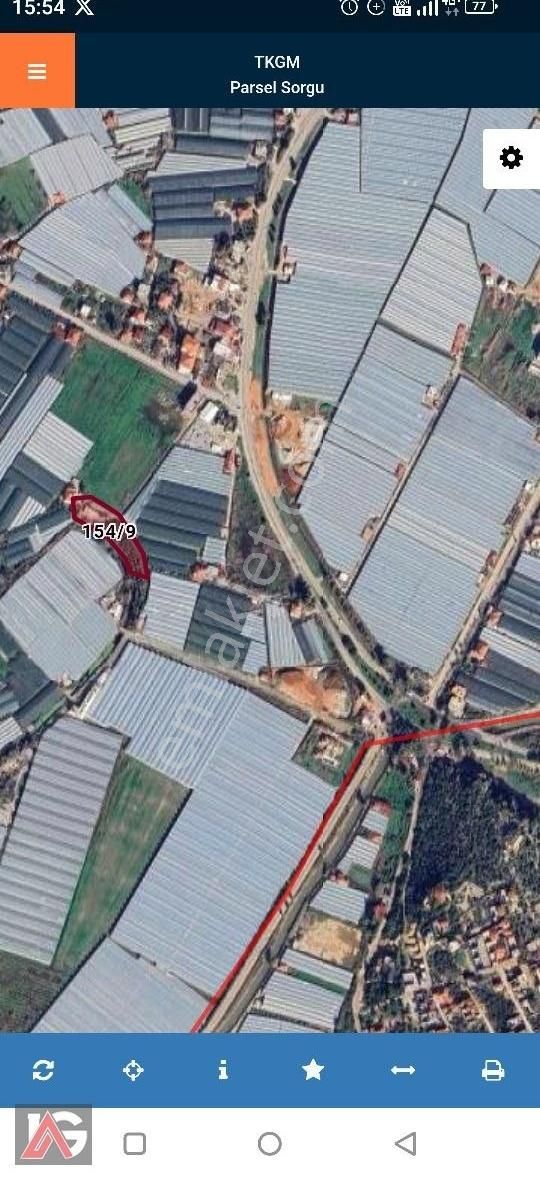 Aras G.menkulden Kas/ova/yeşilyurt 3513 M2
