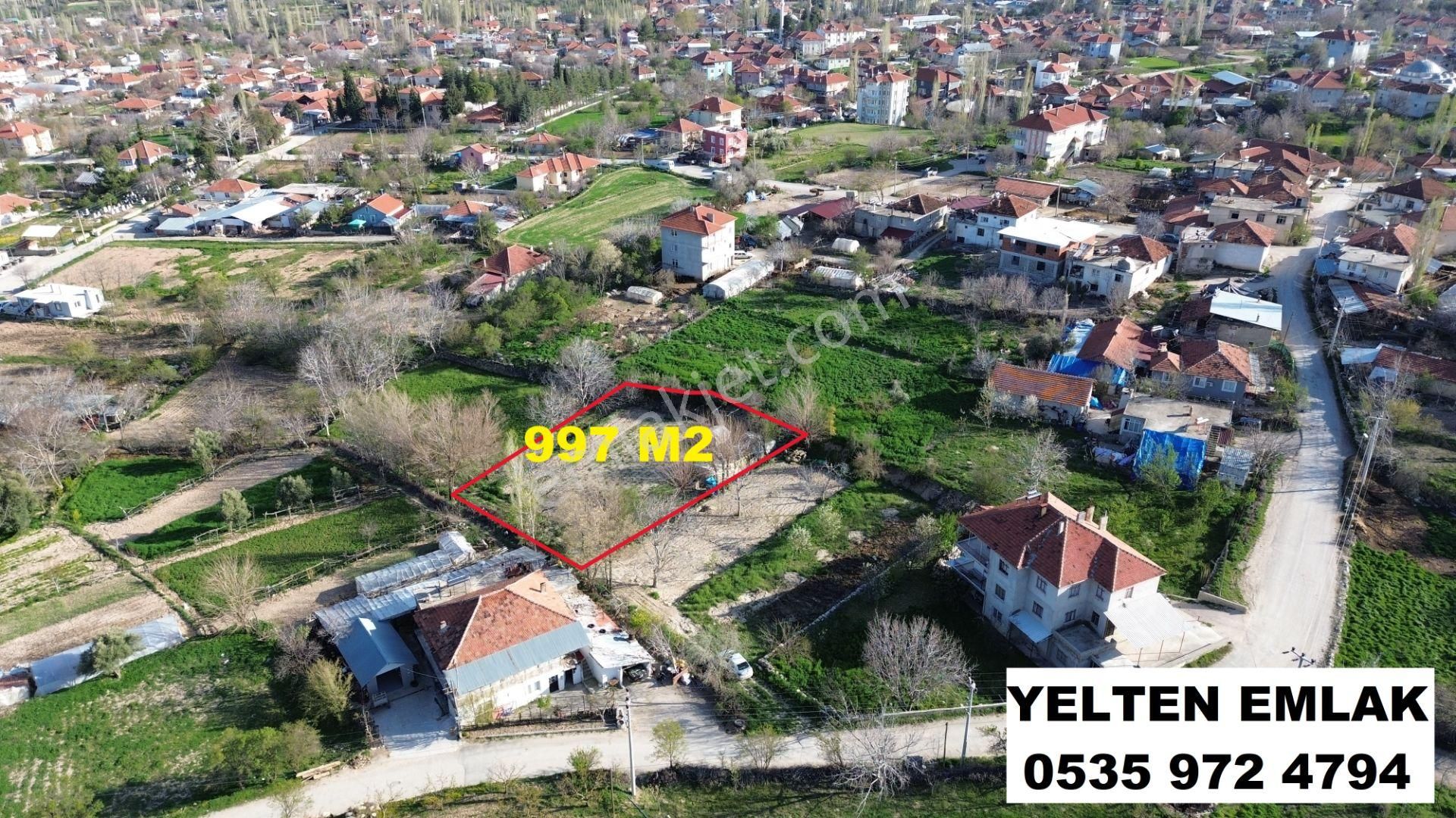 Korkuteli Yeltende Satılık 997 M2 Köyiçinde İmar Sahası İçinde Bahçee - Görsel 2