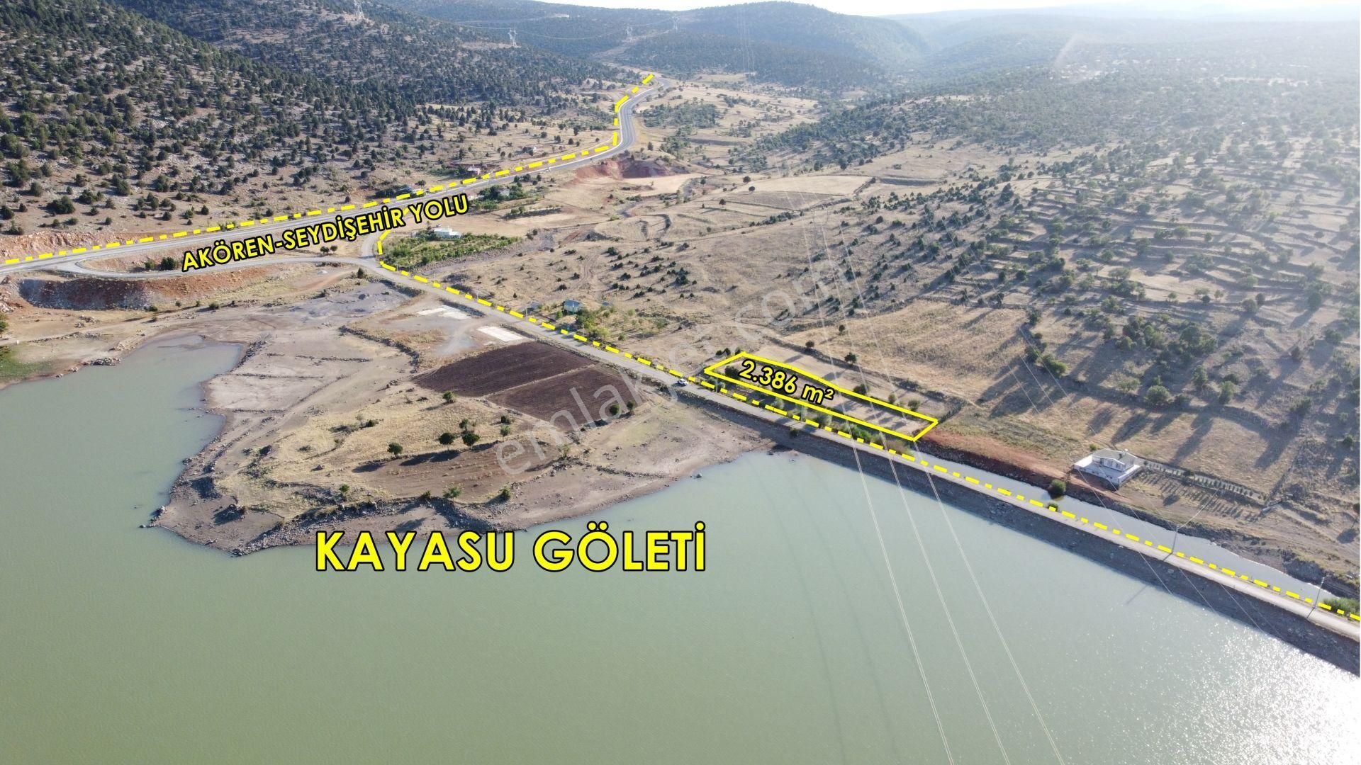 Konya / Akören / Kayasu Da Göl Dibinde Harika Konumda 2.386 M² Tarla