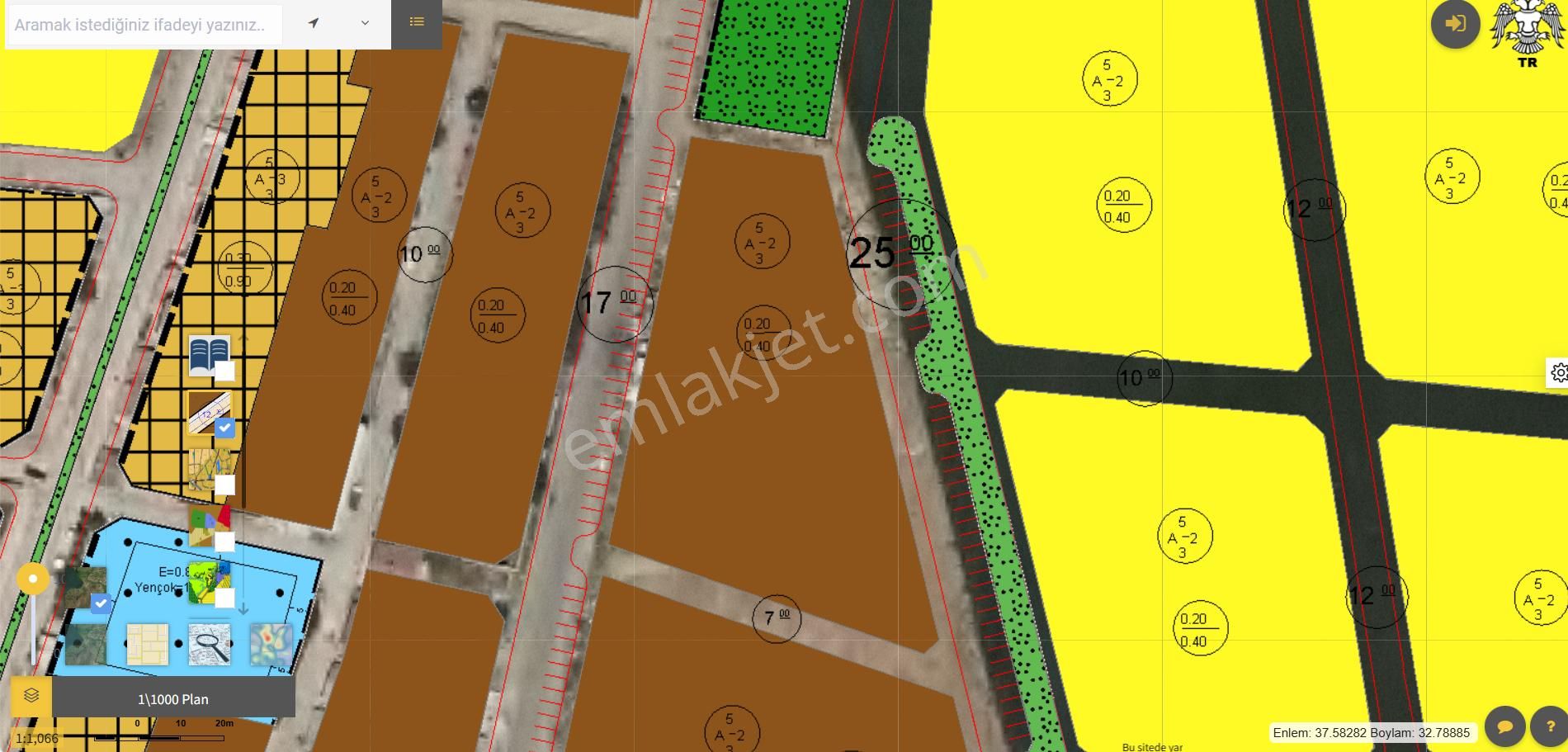 Konsey'den Çumra Baraj Mahallesnde Satılık 684 Metre 2kat İmarlı