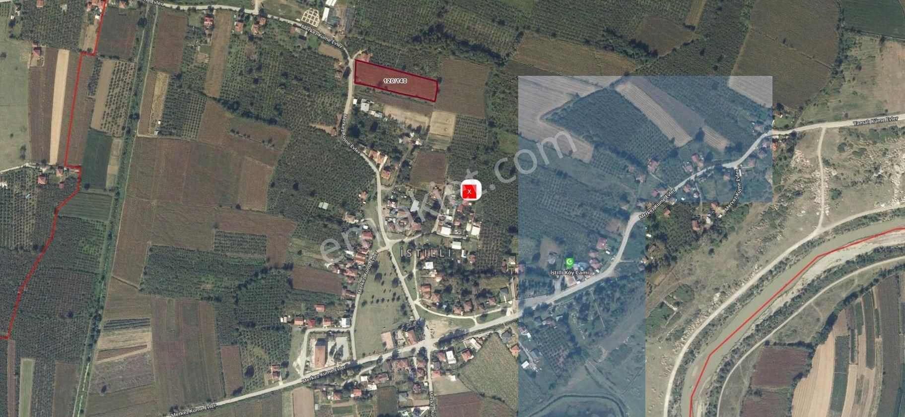 İstilli Köyünde Anayol Üstünde Yerleşikalanda Satılık Arazi