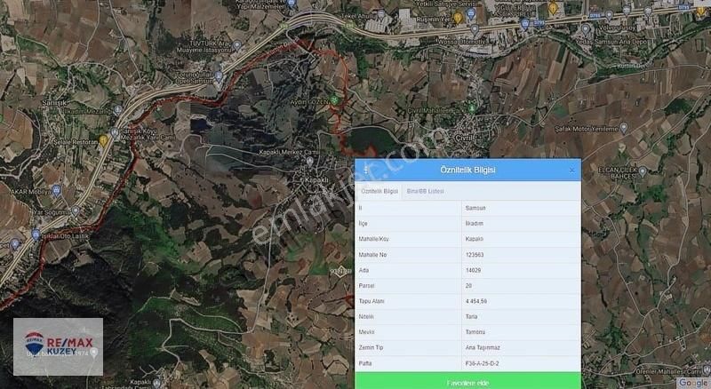 Remax Kuzey Onurdan İmar Sınırında Yatırımlık Satılık Tarla