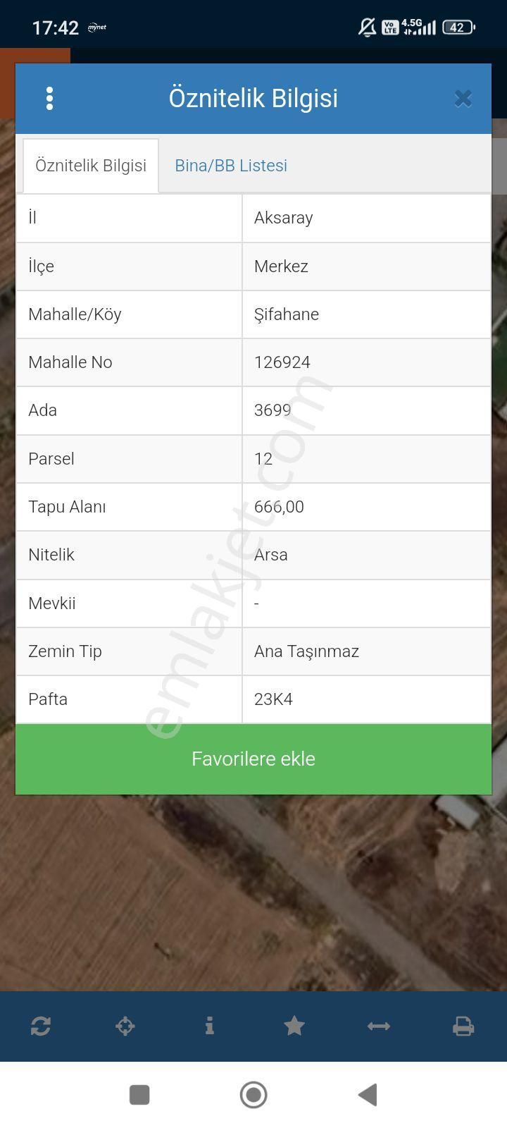 Taşpınar Gayrimenkul'den Satılık Şifahanede Arsa 666 M Kare