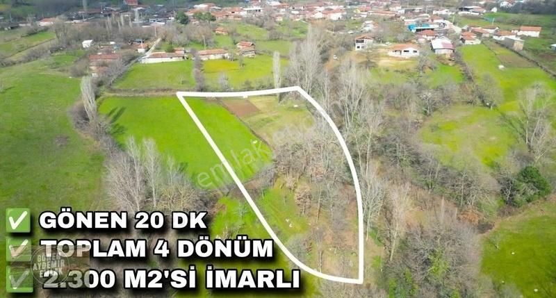 3 Ayrı Parsele Bölünebilir 2.300 M2' Si İmarlı 4 Dönüm Arsa