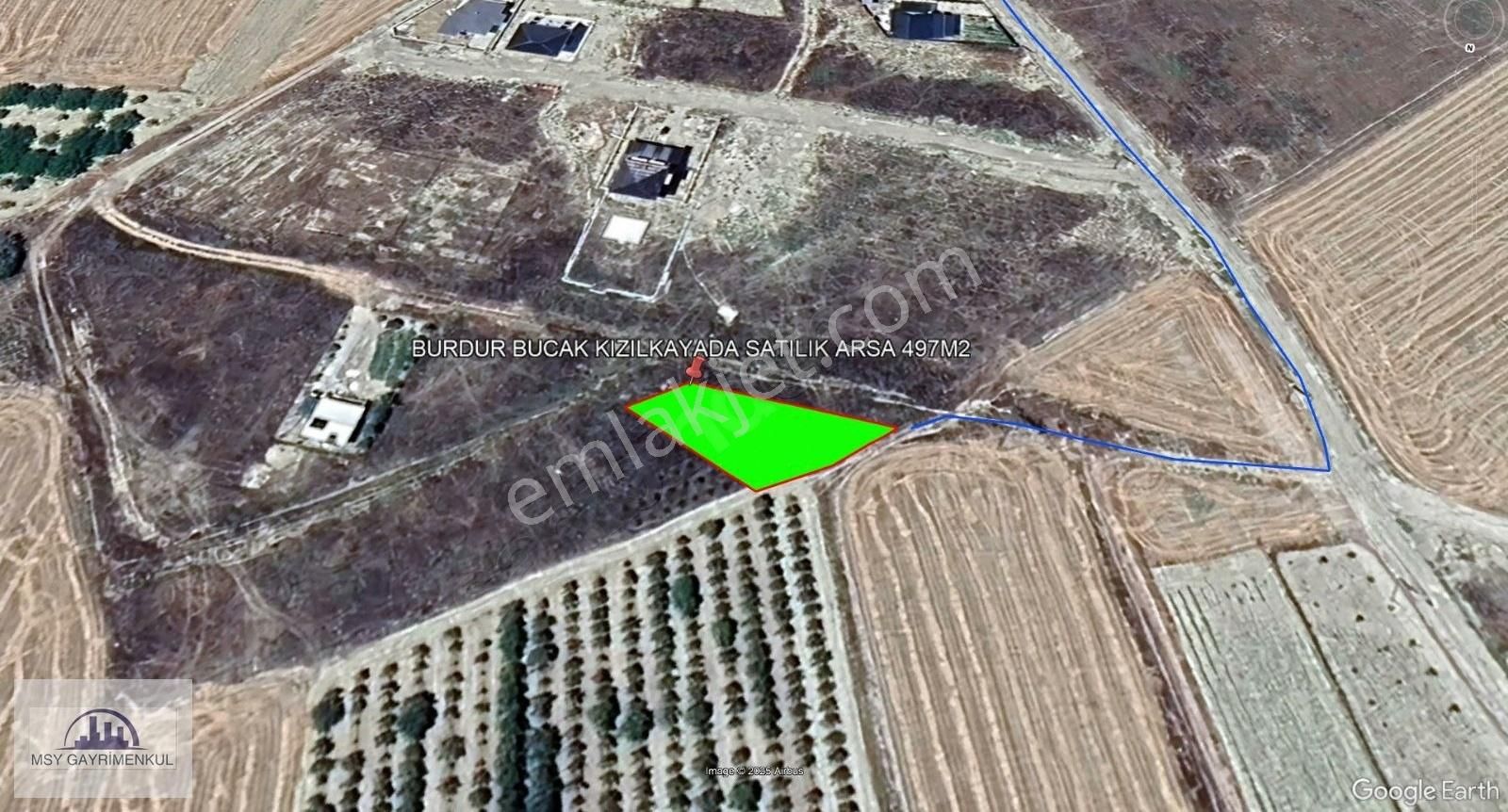 Antalya Burdur Kızılkaya'da Satılık 498 Metrekare Arsa