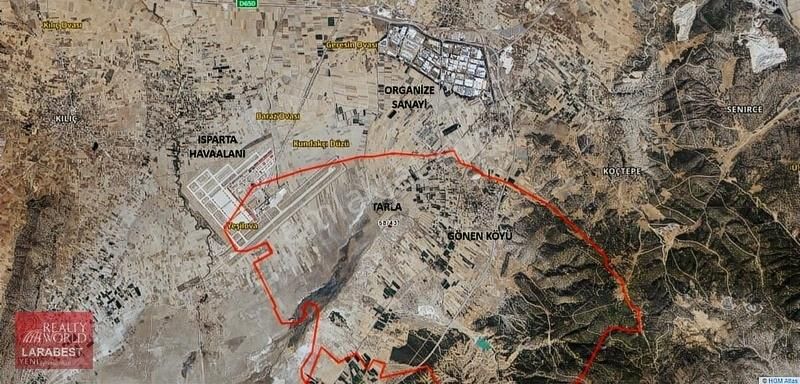 Isparta Gönen Gölbaşı 5232 M2 Satılık Tarla