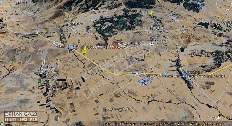 Orhan Gazi'den Kurşunlu'da 12.000 M2 İstanbul Yoluna Yakın Tarla