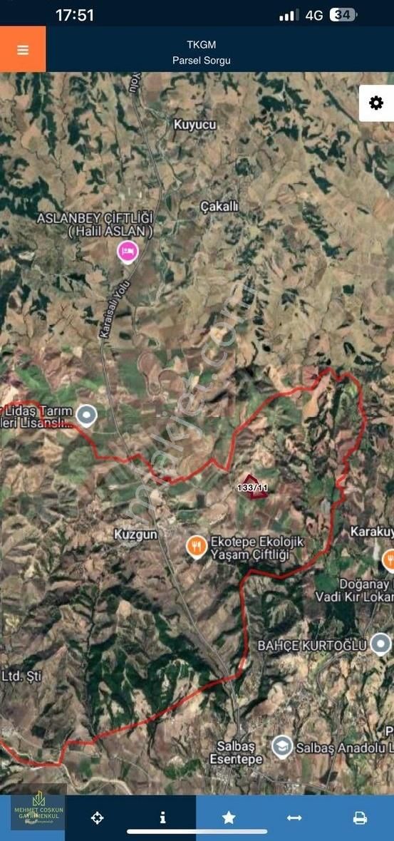 Kuzgun'da İçerisinde Sıfır Ev Olan Yeri Belli Satılık Çiftlik