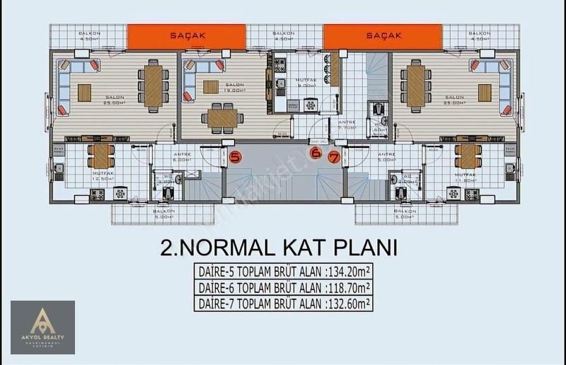 Başiskele Yeşilyurt 3+1 Dubleks Projeden Fırsat Daire