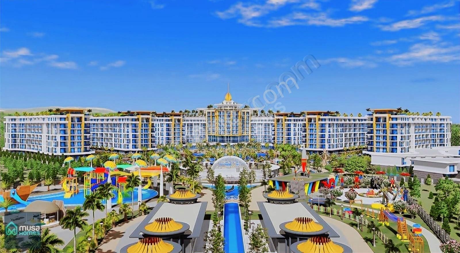 Alanya Türkler Azura World Site Lüks Yatırım Fırsatlı Daireler