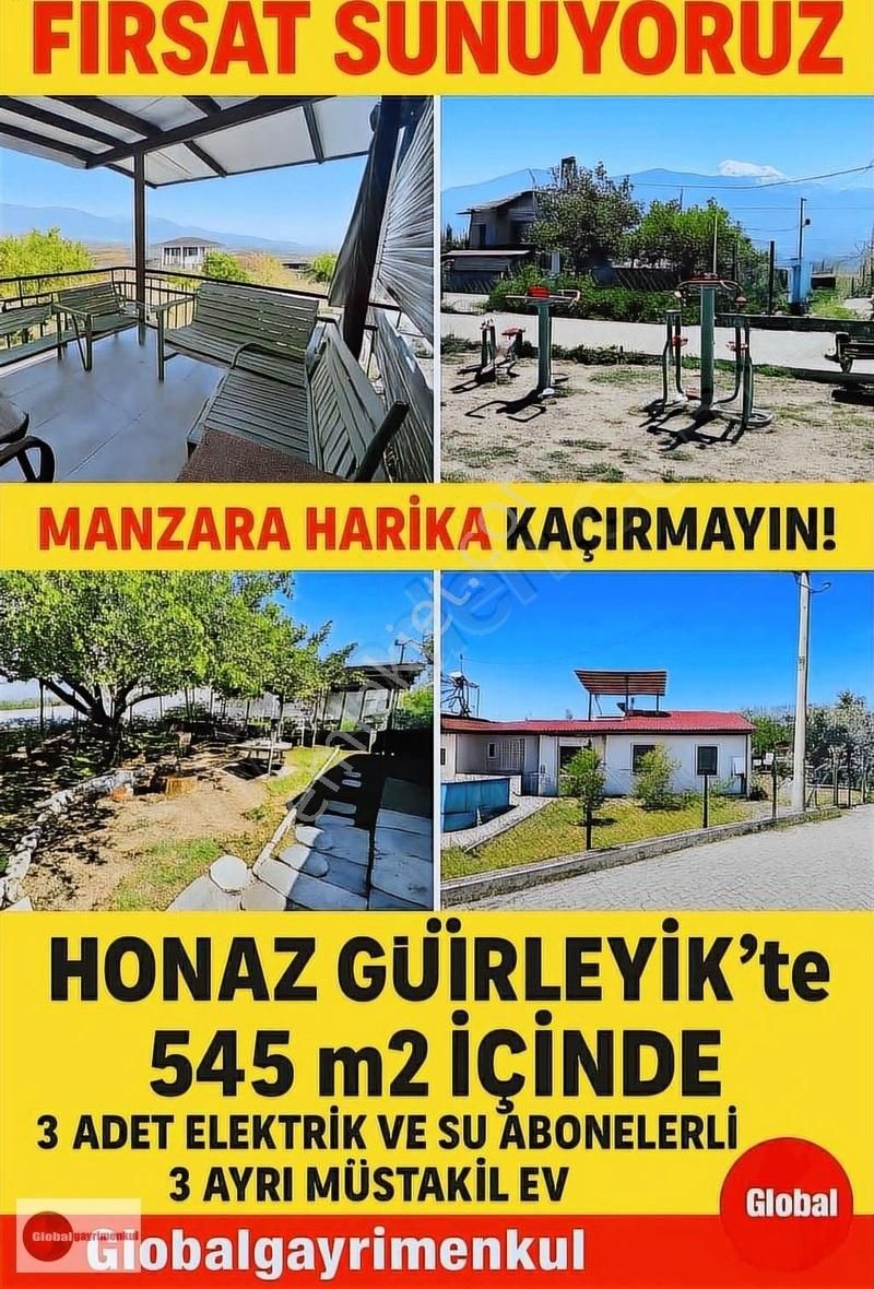 Fırsat Honaz Gürleyik'te 545 M² Arsa İçinde 3 Adet Müstakil Ev