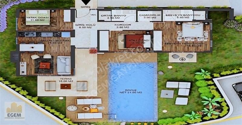 Bodrum Gümüşlük Satılık Müstakil Villa