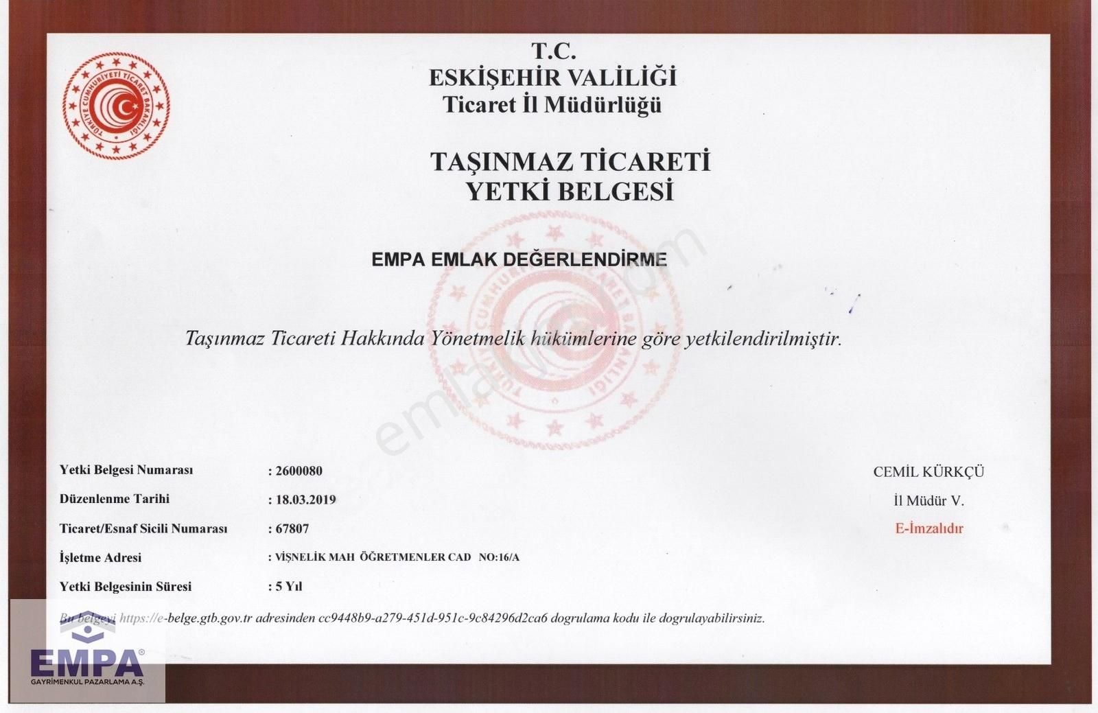 Empa'dan Turgutlar Mah. 4.284m² Yatırım Bağ & Bahçe Uygun Tarla
