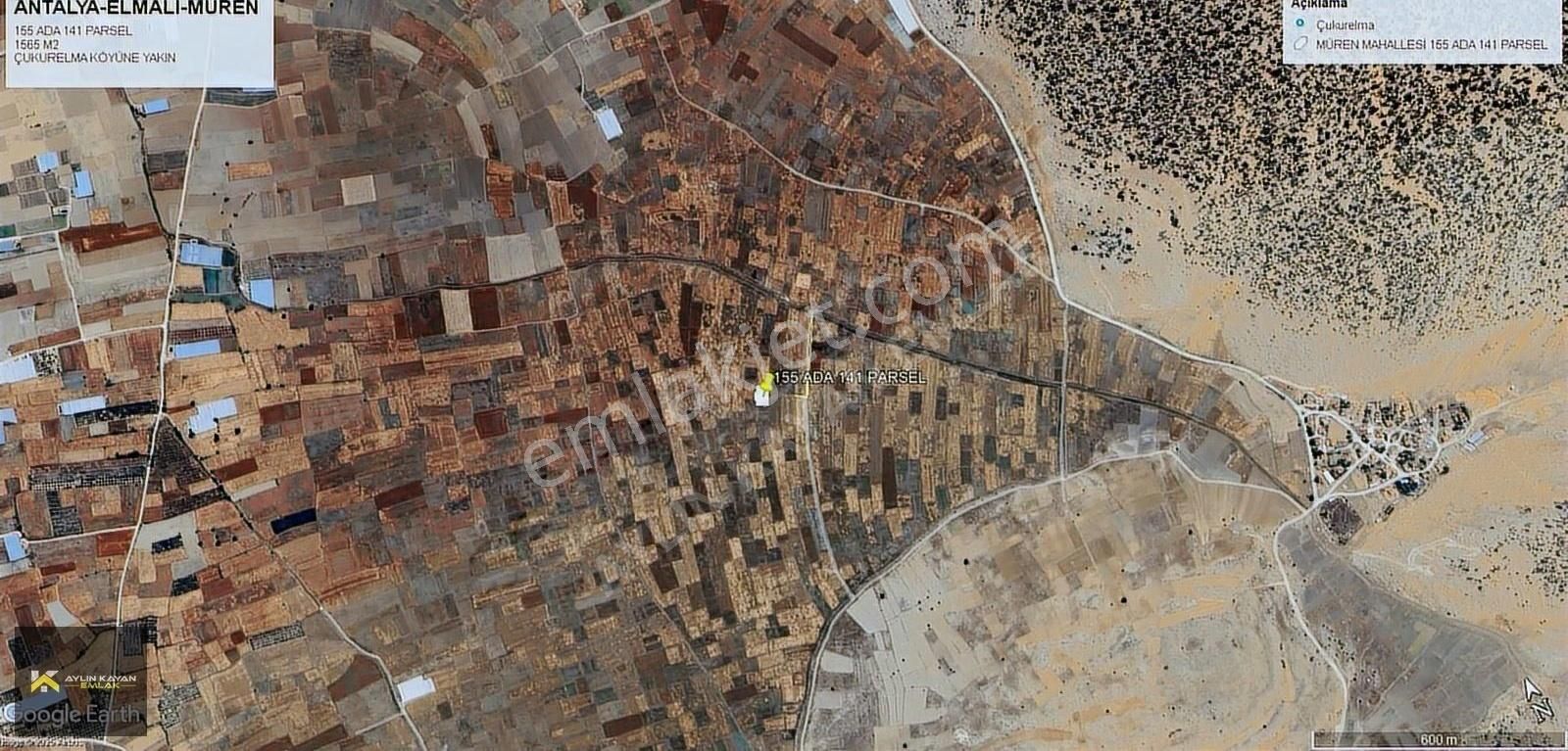 Elmalı'da Anayol Yakını Mantıklı Takasa Açık 1565 M2 Tarla !!