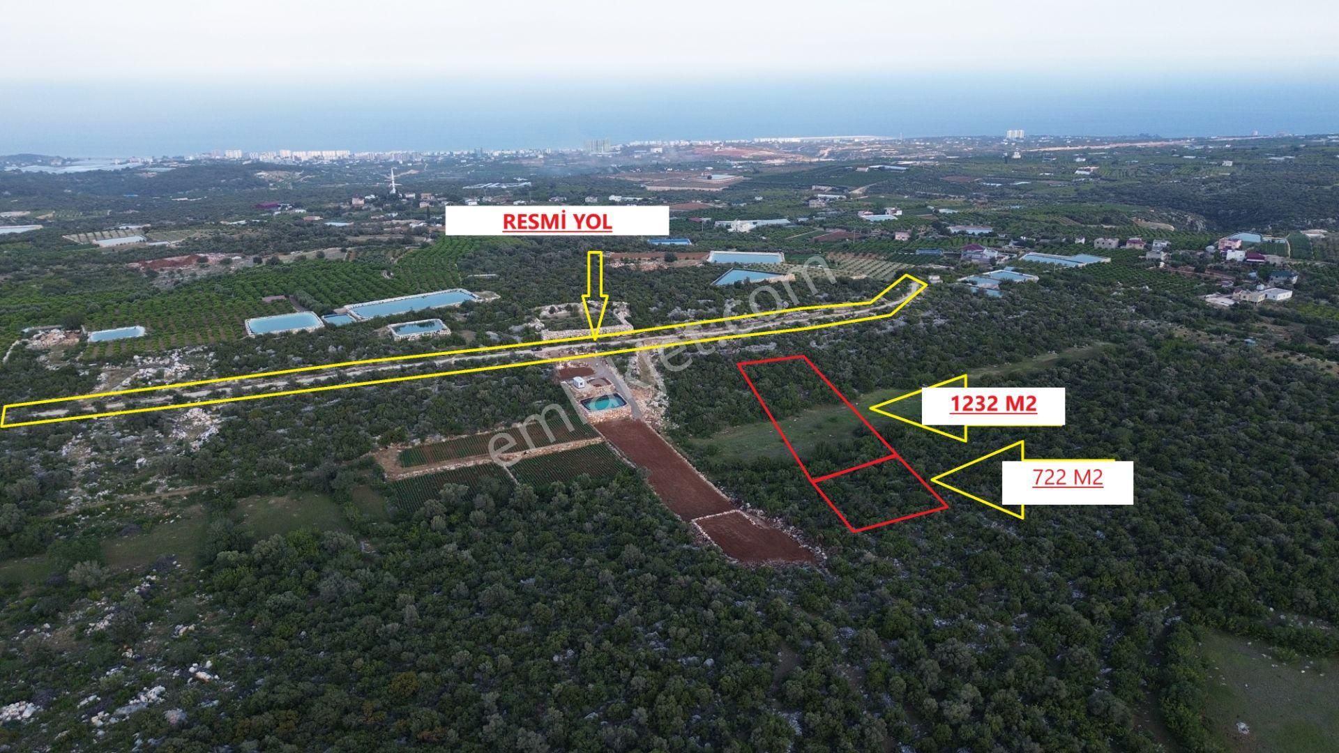 Erdemli Batısandal Satılık 1232 M2 Arsa 1su Hissesi Mevcut