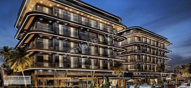 Alanya Hasbahçe'de Satılık, Deniz Ve Kale Manzaralı 1+1 Daire.