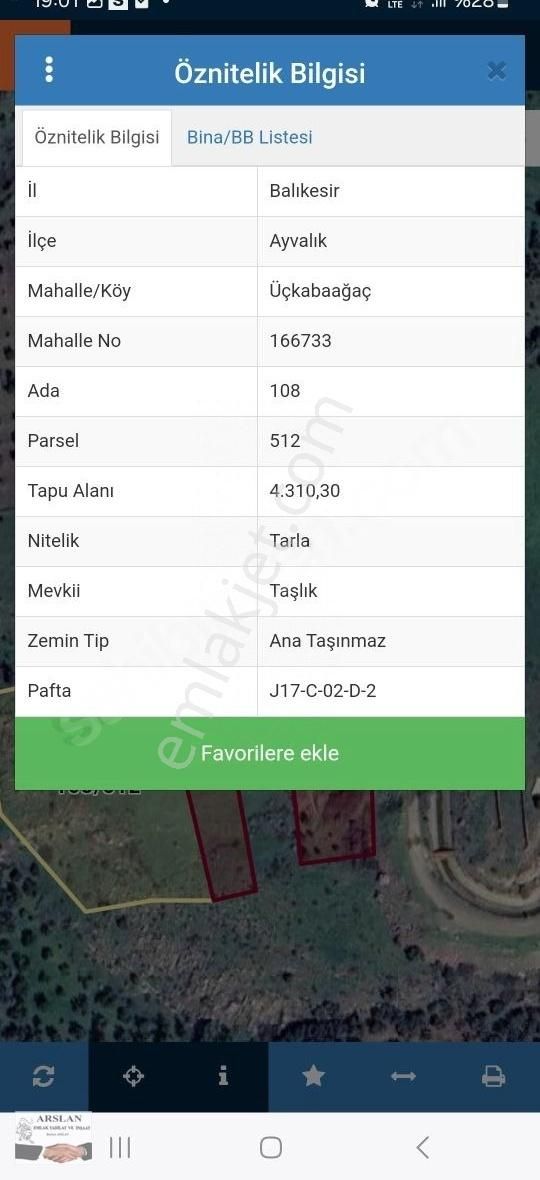 Arslan Emlaktan Satılık Tarla - Görsel 2