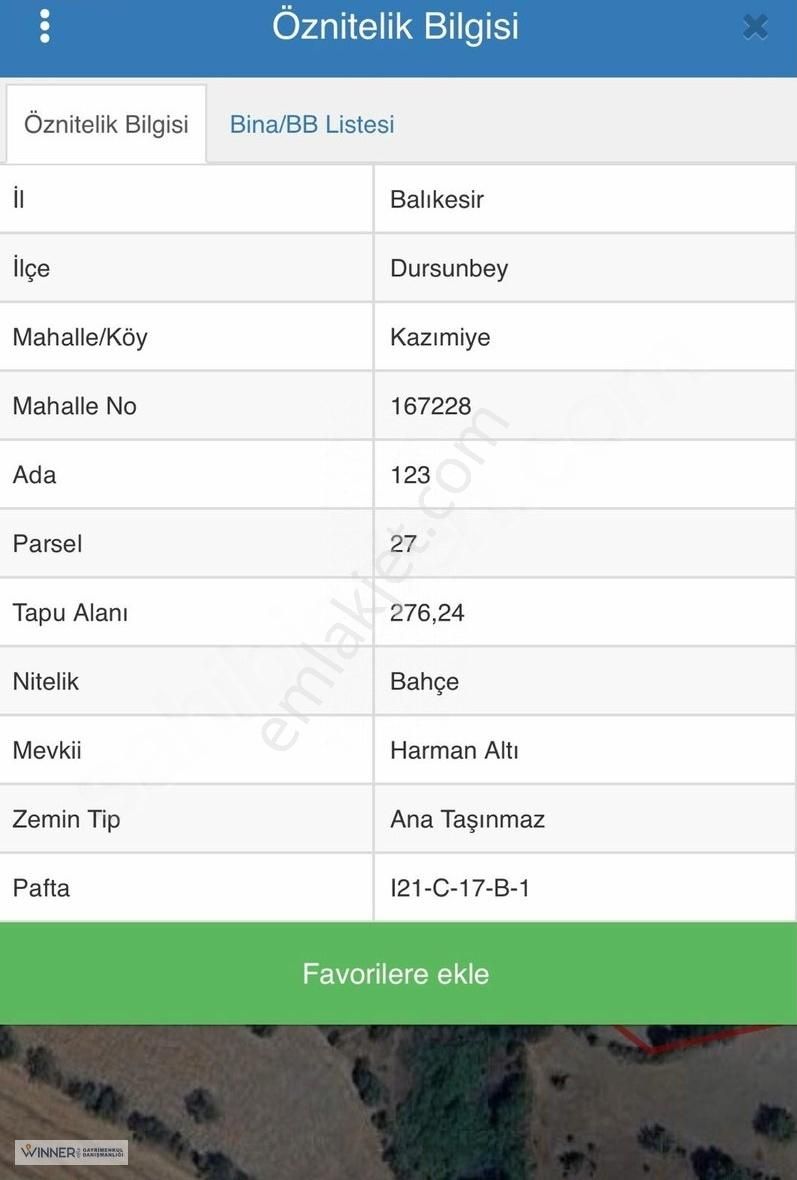 Winner Ofis Den Dursubey Kazimiyede Köye Yakın Yatırımlık Bahçe