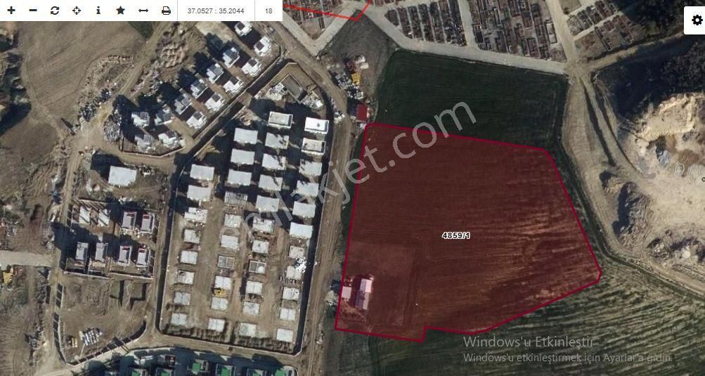 Kabasakal Mezarlık Villalar Yanı Şambayadı 4859 Ada 1 Parsel 150m2 Hisse 800,000tl