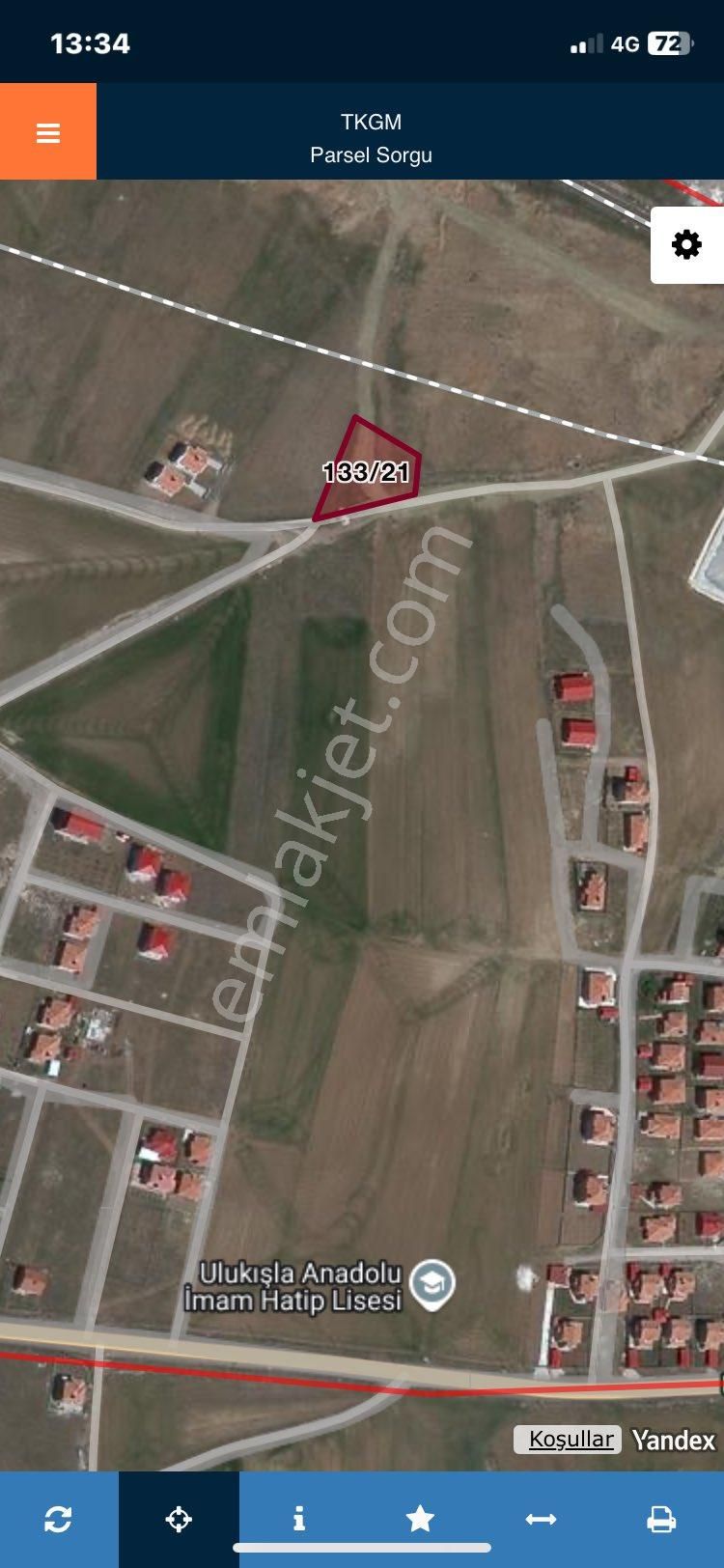 Ulukışla Cumhuriyet 1256 M2 Ucuz Arsa