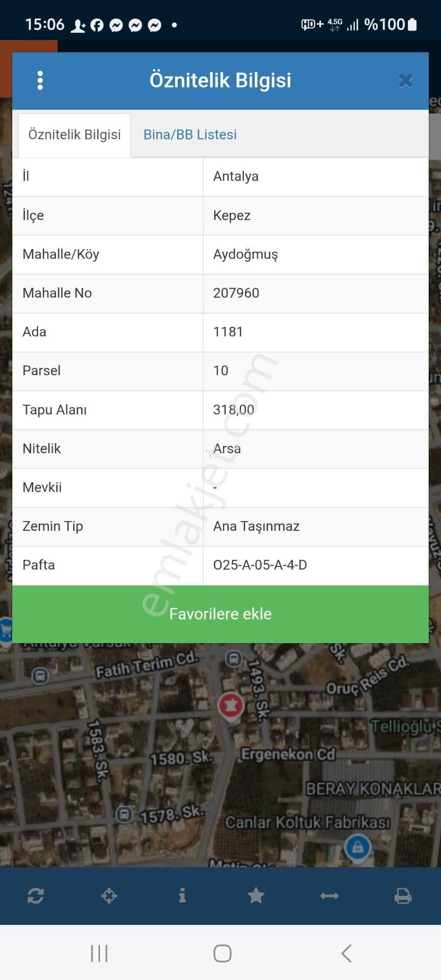 Ticari + Konut İmarlı Köşe Parsel Aydoğmuş Da
