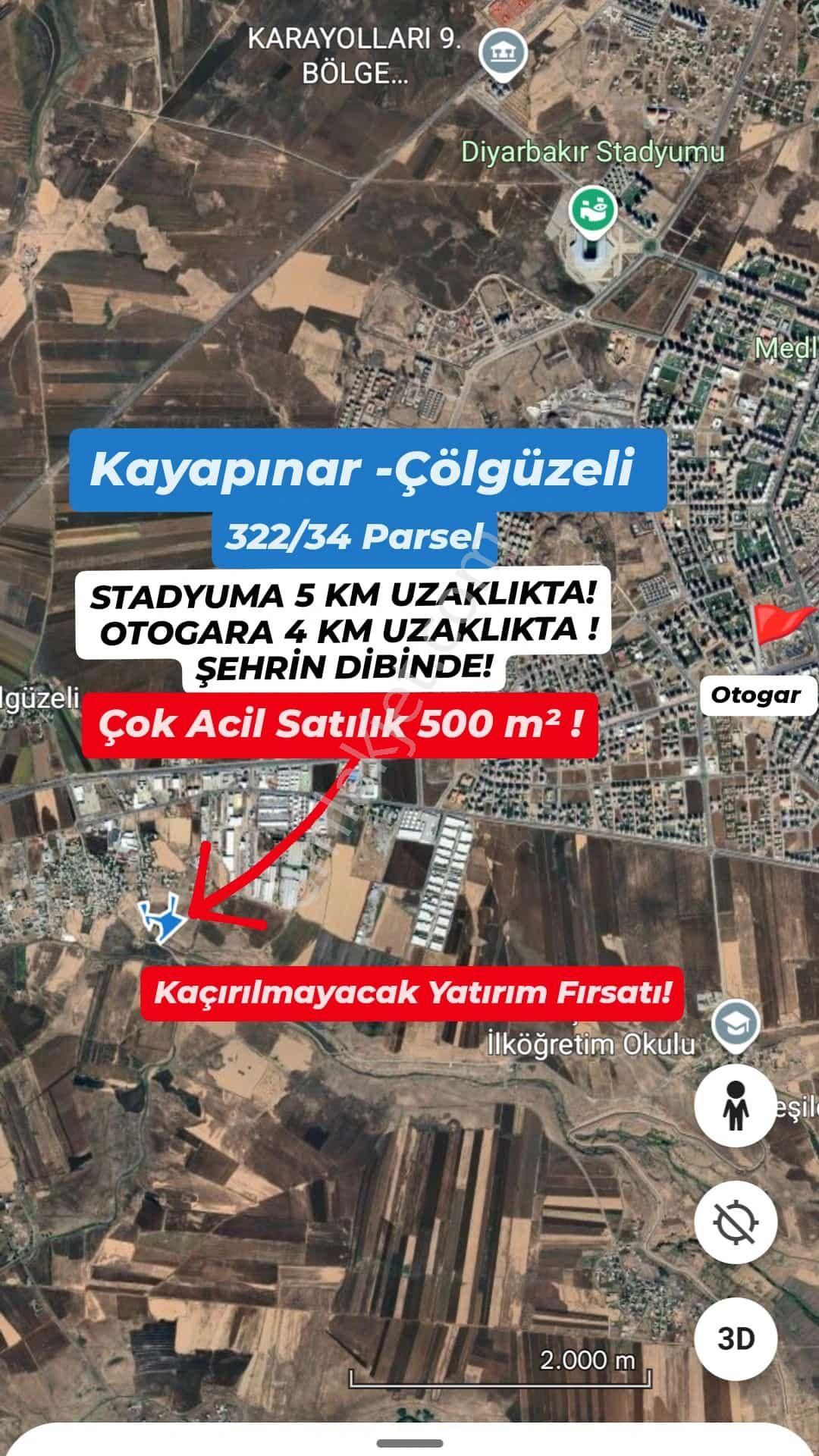 Çölgüzeli İmarin Dibinde Acil Satılık, Kelepir Tarla ❗