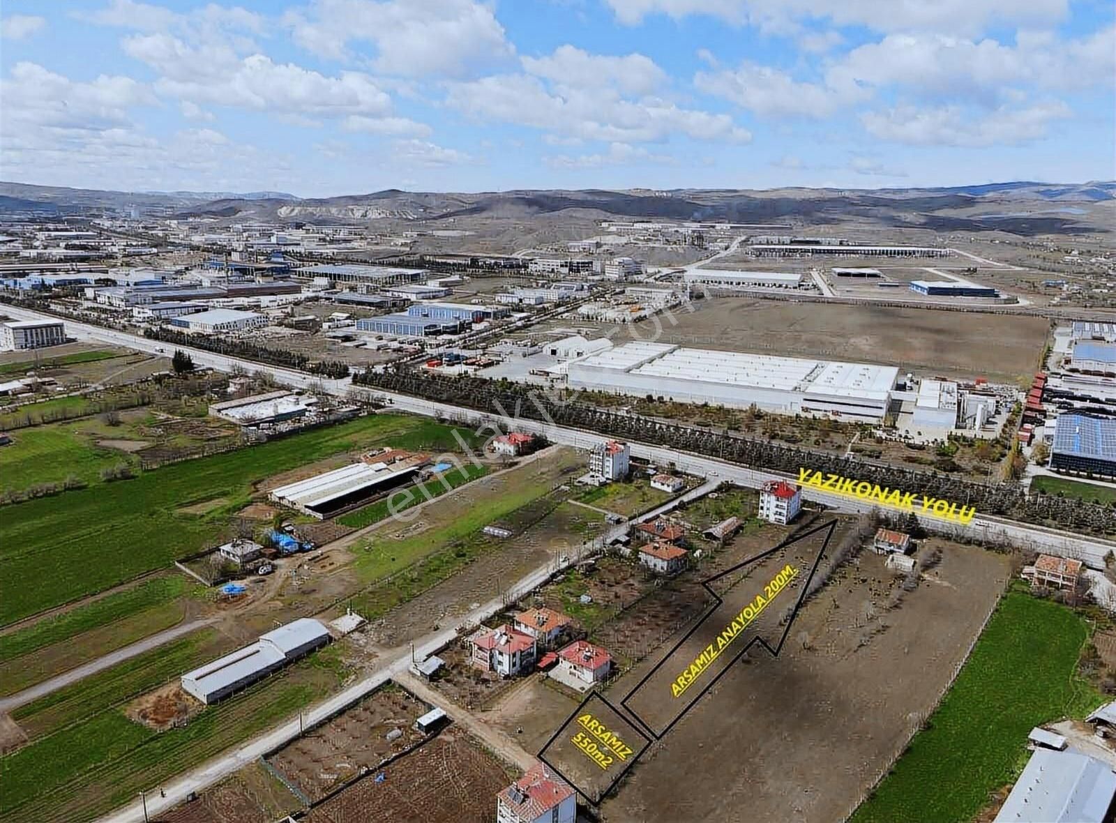 Elazığ Emlak'tan Yazıkonakta Satılık İmarlı Arsa