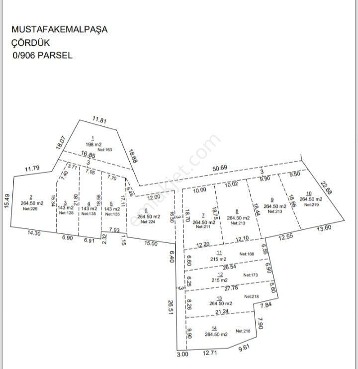 M.k.paşa Çördük Mahallesinde Köyiçi Satılık 215 M2 Hobi Bahçesi