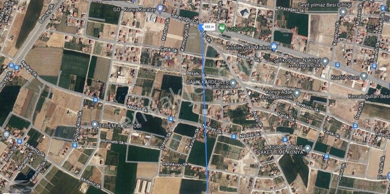 Karatay Saraçoğlu Go Petrol Arkası 2 Kata İmarlı 653 M2 Parsel