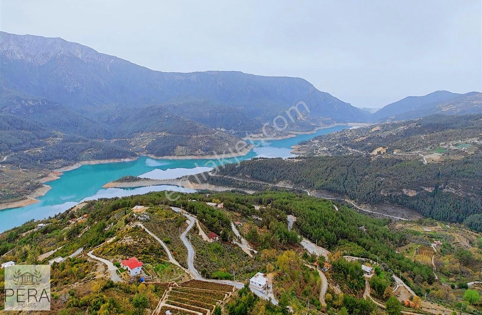Alanya Dimçayı Üzümlü Baraj Manzaralı Satılık 395 M2 Tarla